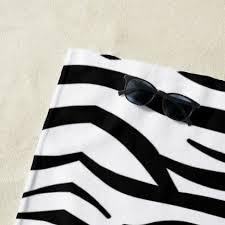 Black And White Striped Beach Towels Trendy Girly Chic Black And White Zebra Stripes Beach Towel Zazzle Com Striped Beach Towel White Zebra Trendy Blanket