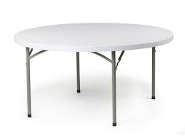Elle offre une capacité d'accueil de 6 personnes. Table Pliante Ronde Jared Table Pliante Polyvalente