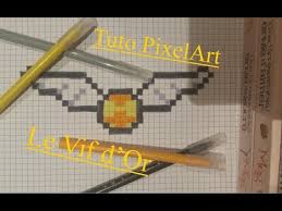 Unique harry potter stickers designed and sold by artists. Tuto Pixelart 12 Le Vif D Or Youtube