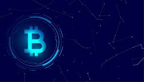The btc symbol and the wordmark next to it. Bitcoin Blockchain Digital Coin Crypto Currency Concept Background Free Vector On Freepik