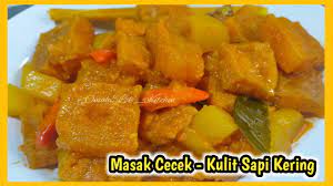 Cara masak tumis cecek sapi ii masakan harian !! Resep Masak Cecek Kulit Sapi Kering Youtube