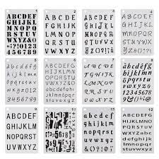 It can be cleaned easily to provide a very long life. 12 Pcs Letters Number Alphabet Stencils Template Plastic Planner For Notebook Diary Scrapbook Craft Project Diy Drawing Painting Stencils Aliexpress