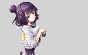 Katsushika Hokusai Fate Grand Order Purple Hair Coffee Anime 2k Wallpaper Hdwallpaper Desktop Anime Anime Purple Hair Anime Characters