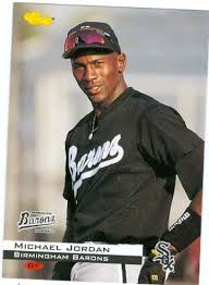 This led to a clash between the card company and one of its competitors, upper deck. Michael Jordan Baseball Card Birmingham Barons Chicago White Sox 1994 Classic 1 At Amazon S Sports Collectibles Store