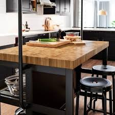 Vadholma rack for kitchen island is included in the price, but packaged separately. Vadholma Kitchen Island Black Oak Furniture Home Living Furniture Tables Sets On Carousell