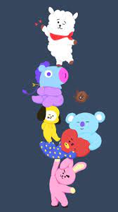 bt21 cuties kartu lucu wallpaper bts wallpaper lucu
