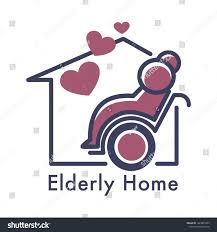 Nursing Or Elderly Home Isolated Icon Senior People Care Vector Retirement And Pension Old Men Caring Person On Wheelchair And H In 2020 Elderly Home Elderly Nurse