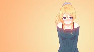 Yellow Haired Female Anime Character Ayase Eli Love Live Blonde Blue Eyes Hd Wallpaper Wallpaper Flare Who was your favorite blue haired anime character?
