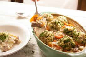 What i have done though (when no room in pot) is ladle some of the liquid out of the stew into a separate saucepan ad cook the dumplings in there on the hob. Irish Stew With Herb Dumplings Recipe Riverford