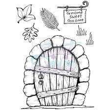 Sweet Dixie Clear Stamps Gnome Door Gnome Door Gnome House Elf Door Clay Fairy House Fairy Houses Clay Fa Dessin Decoration Maison De Gnome Portes De Fees