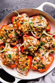 Vegetarian Stuffed Peppers The Modern Proper Recipe In 2020 Tasty Vegetarian Recipes Vegetarian Recipes Healthy Vegetarian Stuffed Peppers