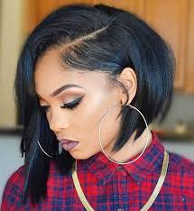 Weave hairstyles do not have to be a single color but can combine lowlights and highlights like this fantastic combination of blue hair color. Great Ideas 23 Short Bob Weave Hairstyle