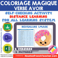 Fiche de prep pixel art : Grade 7 French Worksheets Teaching Resources Tpt