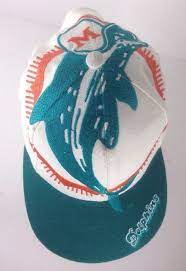 Vintage Miami Dolphins Nfl Big Logo The Game Snapback Hat Cap Gorras Vieja Escuela Nfl