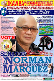 Norman Marquez, Animal Welfare Advocate in Senate
