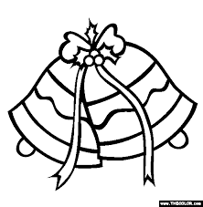This bells with mistletoe coloring page is a great activity to do for christmas. Christmas Online Coloring Pages