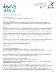 Mejora tu habilidad con el ajedrez contra un amigo o contra una máquina con la destreza y el conocimiento de. Instructivo Domino Doble 15 Juegos De Habilidad Mental Ocio
