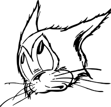 cartoon cat coloring page free printable coloring pages