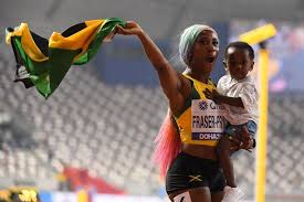 Her time eclipsed the 10.72 run by american sha'carri richardson as the fastest time in the world this. Suvarna Haridas On Twitter Shelly Ann Fraser Pryce Of Jamaica Who Was The First Mom To Win An Olympic Or World 100m Title In 24 Years And The Oldest Woman Mother Or Not To
