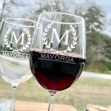 Custom Monogram Wine Glass