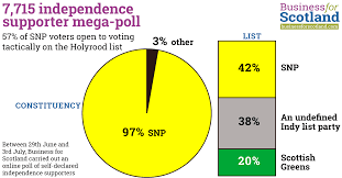 The results will determine whether nicola. 7 715 Independence Supporter Mega Poll 57 Of Snp Voters Open To Tactical Voting On List Business For Scotland