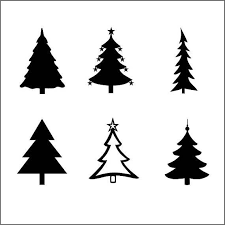 Christmas Tree Svg Files For Silhouette Cameo And Cricut Christmas Tree Clipart Png Included Christmas Tree Clipart Christmas Svg Files Silhouette Christmas
