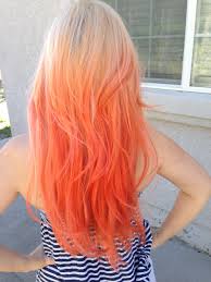 Aside from actual hair dye, you can also use hair toner to neutralize brassy, orange tones. Blonde To Orange Ombre Ombre Hair Blonde Pretty Hair Color Flame Hair