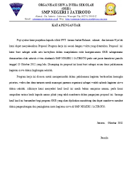 Osis smp negeri 3 maja. Kata Pengantar Proopsal Program Kerja Osis Smp