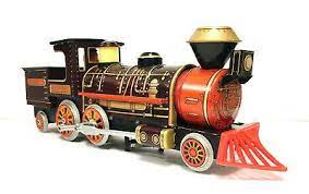 Rare Vintage Battery Operated Mystery Action Frontier 3535 Locomotive Tin Train Ebay Modern Toys Battery Operated Toys Toy Collector