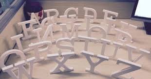 Letras Madera Abc Decoraciones Del Hogar Decoracion De Unas Fotos