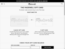 The gift card keeps track of the balance, so you can use it on one purchase and then use it again on another with the remaining balance. Madewell Gift Card Balance Check Balance Enquiry Links Reviews Contact Social Terms And More Gcb Today