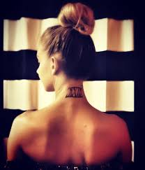 Plus, those wings make for a killer neck tattoo. Roman Numerals Tattoo Idea To Keep Some Dates Or Figures Permanent On The Neck Blurmark