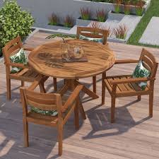 Kaylie Wood 5 Piece Dining Set At Wayfair Patio Dining Set Small Outdoor Table Outdoor Folding Chairs