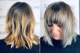 Blond bhne frisuren mit mittellang mittellange pony stufig. Frisuren Vorher Nachher Haar Veranderung