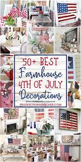 It is time of the year again when homes will be decorated with flags and other patriotic themed decors. 50 Farmhouse 4th Of July Decorations Prudent Penny Pincher