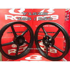 Dipakai di lc135 sebelum ni. Y15zr Ysuku Y15 Y16zr Y16 Sp522 Racing Boy Rcb Sport Rim 185 250 X 17 Matt Black Shopee Malaysia
