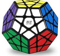 QiYi Megaminx Speed Cube, 3x3x3 Dodecahedron Puzzle Cube for All Ages, ABS  Plastic Black