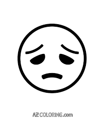 Pick out the best sad face coloring page from our wide variety of printable templates you can freely customize to match any party theme. Disappointed Sad Face Emoji Coloring Page Coloring Home