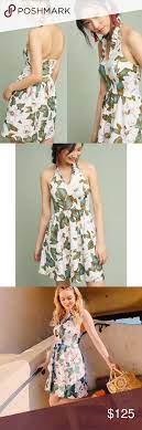 Anthropologie Magnolia Ruffled Dress Ruffle Dress Dresses Fit And Flare Dress