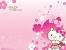 Blank Hello Kitty Christening Invitation Layout