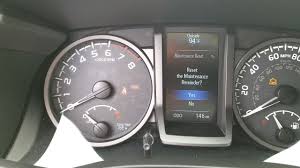 When you are turning off the maintenance light, ensure that the odometer is displaying the total mileage, especially the a display. Resetting Maintenance Required Light On Toyota Tacoma Youtube