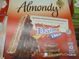 Sahne erhitzen und über die schokolade gießen. Almondy Orginal Schwedische Torte Mandeltorte Mit Daim Preis Angebote Kalorien Nutri Score