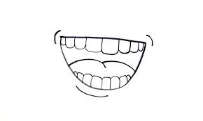 Shape the lip with effect to light or all the inner edges, this will contour your lip draw mouth with teeth. How To Draw A Mouth My How To Draw