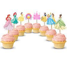 Guest were invited to help celebrate princess aubrey's 5th birthday with beautiful invitations from whimsical printables. Party Propz Princess Cup Cake Topper Set Of 25 Pieces Princess Birthday Party Supplies Princess Birthday Party Decoration Princess Theme Cake Decoration Buy Online In Bahamas At Bahamas Desertcart Com Productid 76032633