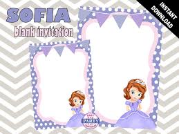 Choose from 3,806 printable design templates, like sofia birthday posters, flyers, mockups, invitation cards, business cards, brochure download them for free in ai or eps format. Birthday Templates For Sofia The First Download Sofia The First Birthday Invitations Candy Wrappers Thank You Cards Candy Bag Labels There Are A Number Of Editable To Type In The