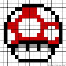 8 bit mario mushroom grid. A28799 Friendship Bracelets Net Perler Bead Mario Perler Bead Art Perler Bead Patterns