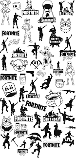 Fortnite Svg In 2020 Funny Happy Birthday Images Birthday Stickers Cricut Birthday