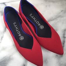 Rothy S The Point Chili Red Flats Size 6 5