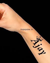 21 clever tattoos that have a hidden meaning bored panda. Stylish Ajay Name Tattoo Design For Hand Itspopular