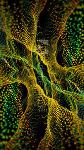 Yellow Green Fractal Backdrop Fractal Design Fractals Fractal Art